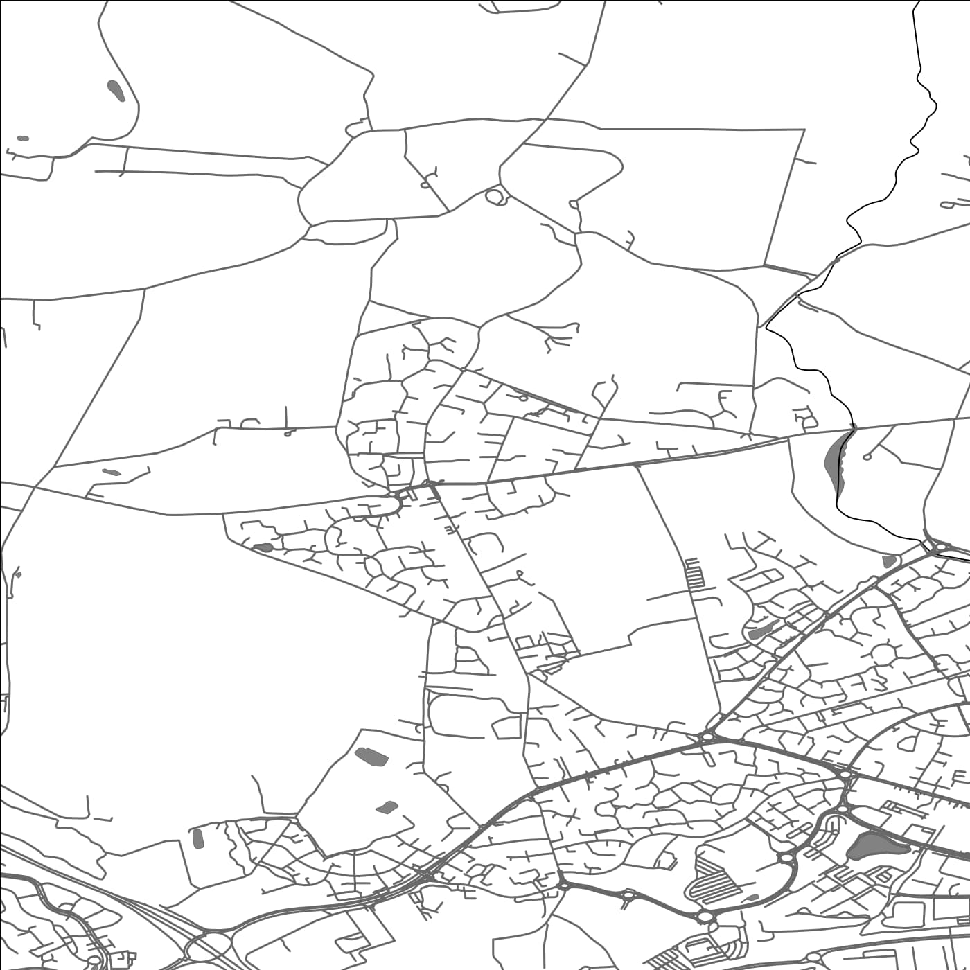 ROAD MAP OF BINFIELD, UNITED KINGDOM BY MAPBAKES