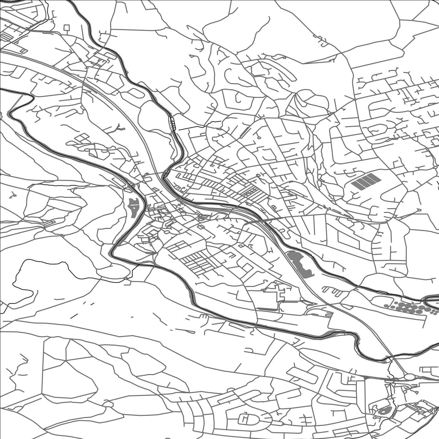 ROAD MAP OF BINGLEY, UNITED KINGDOM BY MAPBAKES