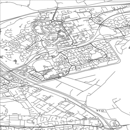 ROAD MAP OF BIRCHWOOD, UNITED KINGDOM BY MAPBAKES