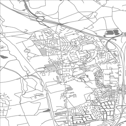 ROAD MAP OF BIRTLEY, UNITED KINGDOM BY MAPBAKES