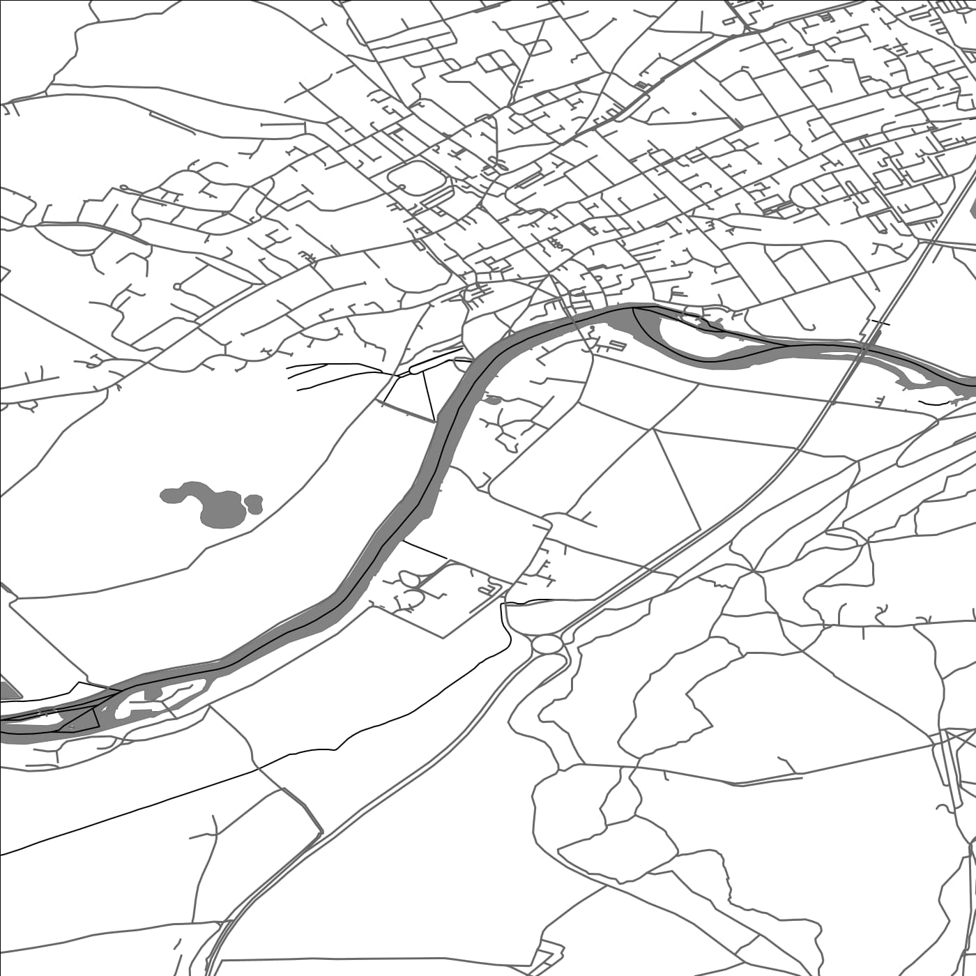 ROAD MAP OF BISHAM, UNITED KINGDOM BY MAPBAKES