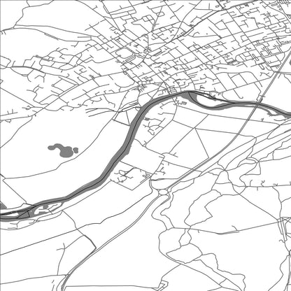 ROAD MAP OF BISHAM, UNITED KINGDOM BY MAPBAKES