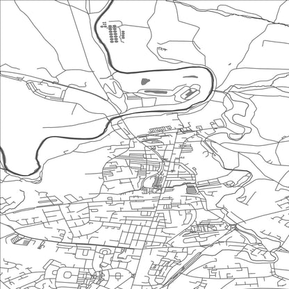 ROAD MAP OF BISHOP AUCKLAND, UNITED KINGDOM BY MAPBAKES