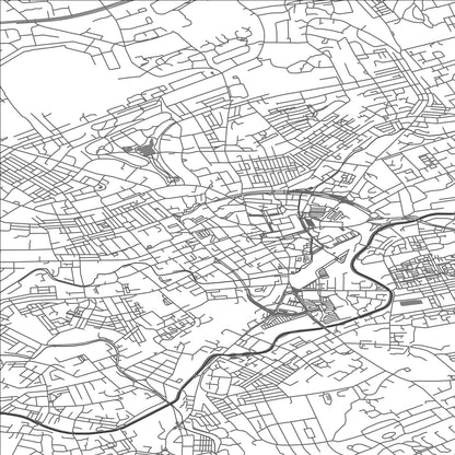 ROAD MAP OF BLACKBURN, UNITED KINGDOM BY MAPBAKES