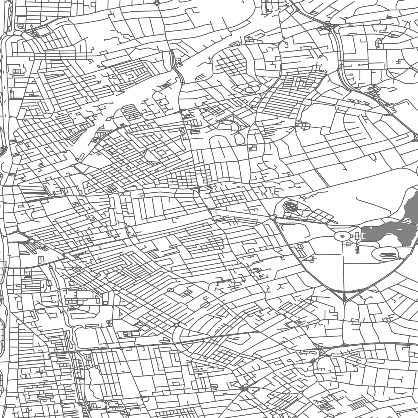 ROAD MAP OF BLACKPOOL, UNITED KINGDOM BY MAPBAKES