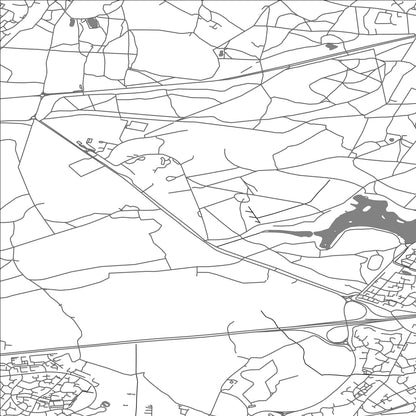 ROAD MAP OF BLACKWATER AND HAWLEY, UNITED KINGDOM BY MAPBAKES