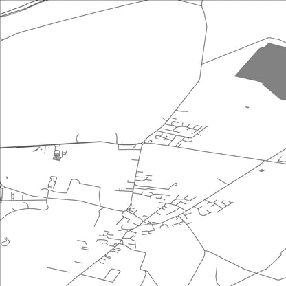 ROAD MAP OF BLAXTON, UNITED KINGDOM BY MAPBAKES