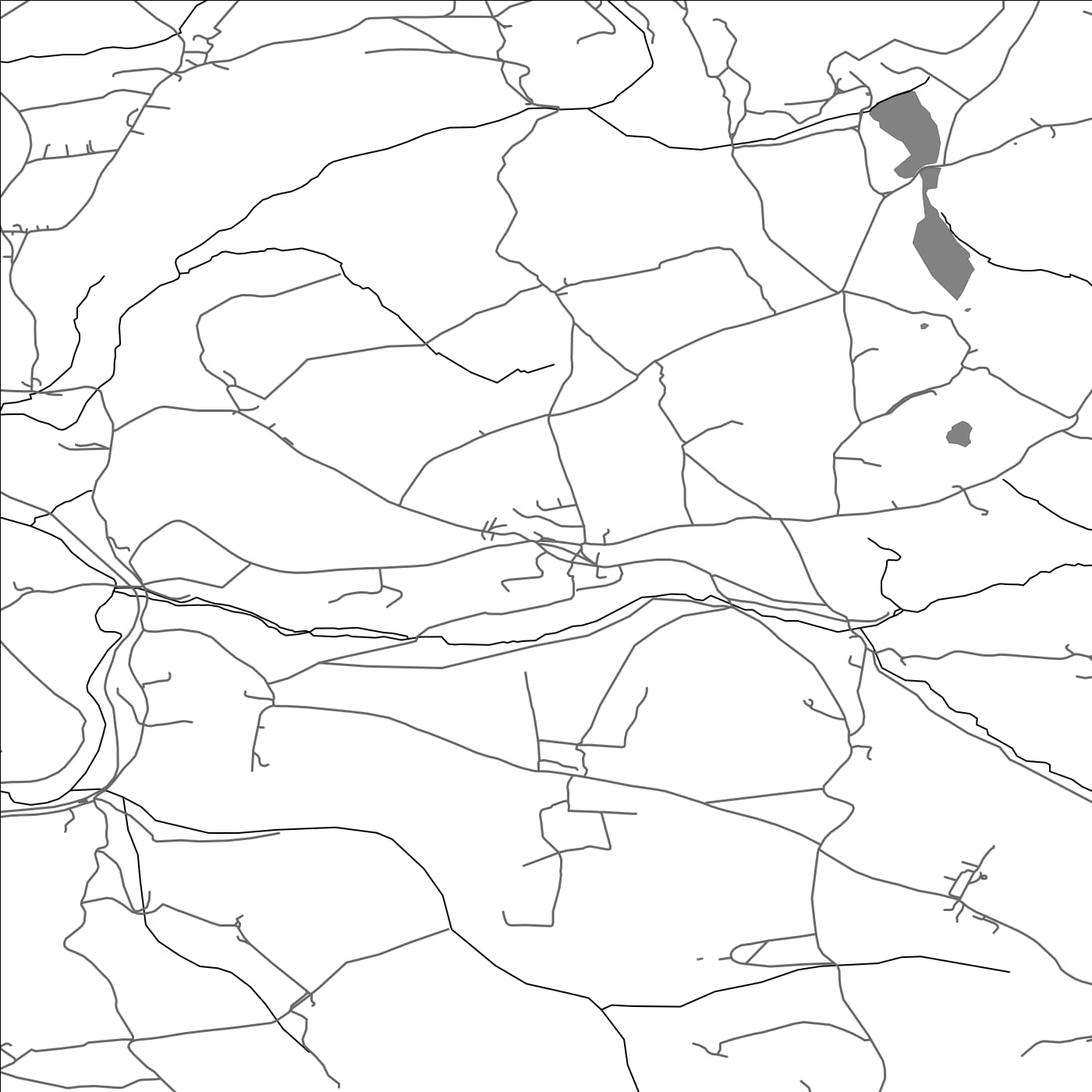 ROAD MAP OF BLISLAND, UNITED KINGDOM BY MAPBAKES