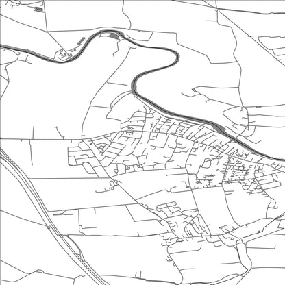 ROAD MAP OF BOSTON SPA, UNITED KINGDOM BY MAPBAKES