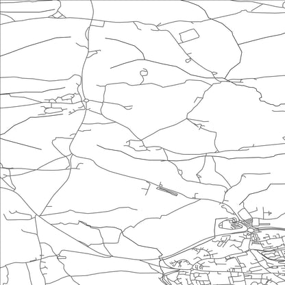 ROAD MAP OF BOTUSFLEMING, UNITED KINGDOM BY MAPBAKES