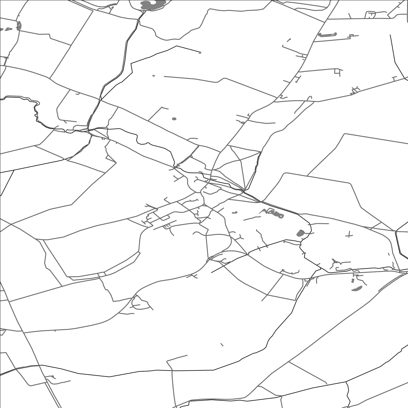 ROAD MAP OF BOURN, UNITED KINGDOM BY MAPBAKES