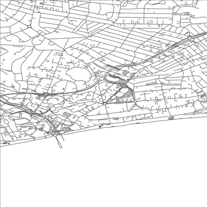 ROAD MAP OF BOURNEMOUTH, UNITED KINGDOM BY MAPBAKES