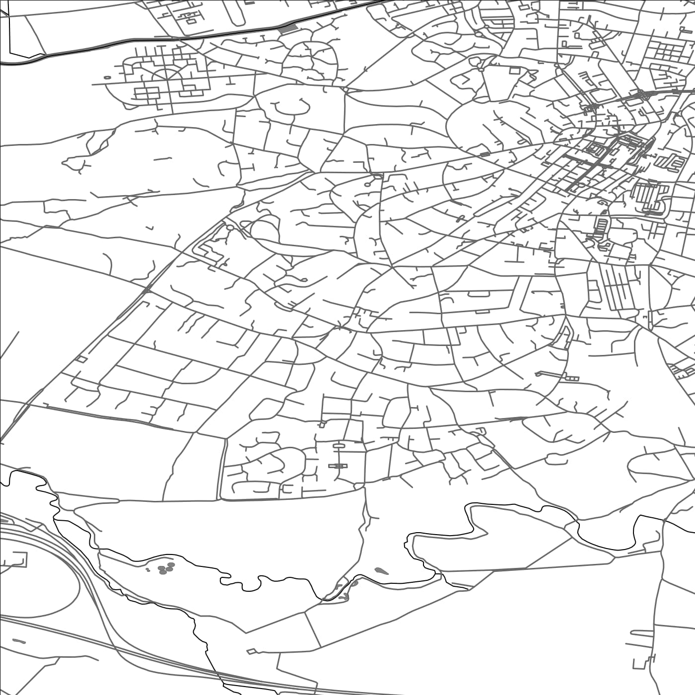 ROAD MAP OF BOWDON, UNITED KINGDOM BY MAPBAKES