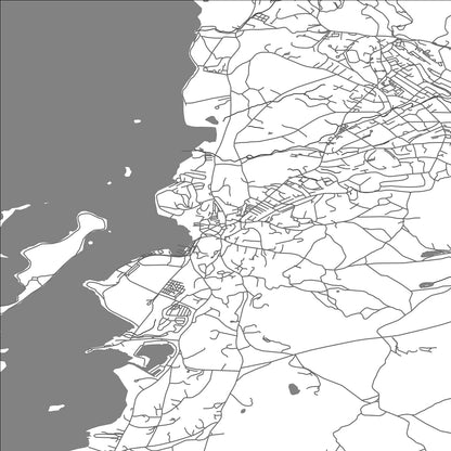 ROAD MAP OF BOWNESS, UNITED KINGDOM BY MAPBAKES