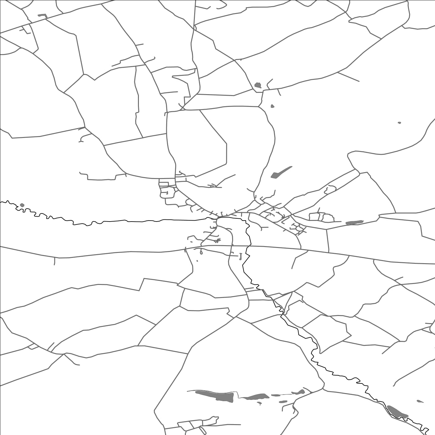 ROAD MAP OF BOXFORD, UNITED KINGDOM BY MAPBAKES