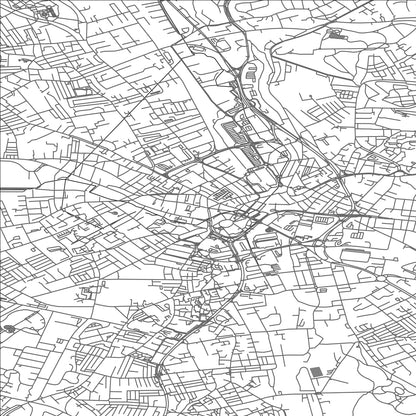 ROAD MAP OF BRADFORD, UNITED KINGDOM BY MAPBAKES