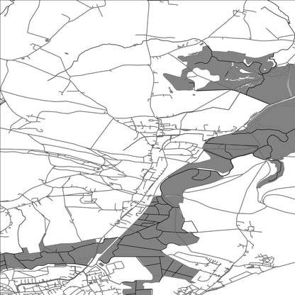 ROAD MAP OF BRADING, UNITED KINGDOM BY MAPBAKES