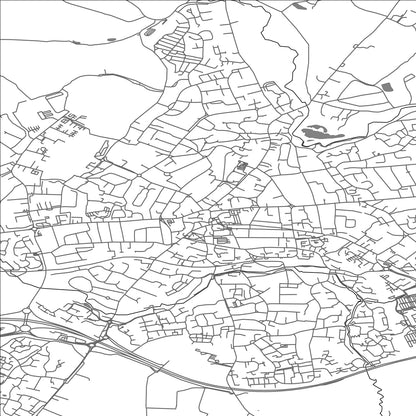 ROAD MAP OF BRAINTREE, UNITED KINGDOM BY MAPBAKES