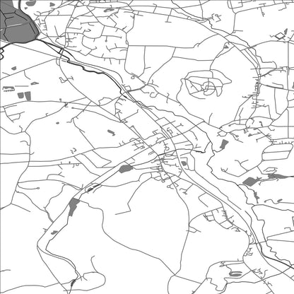 ROAD MAP OF BRAMLEY, UNITED KINGDOM BY MAPBAKES