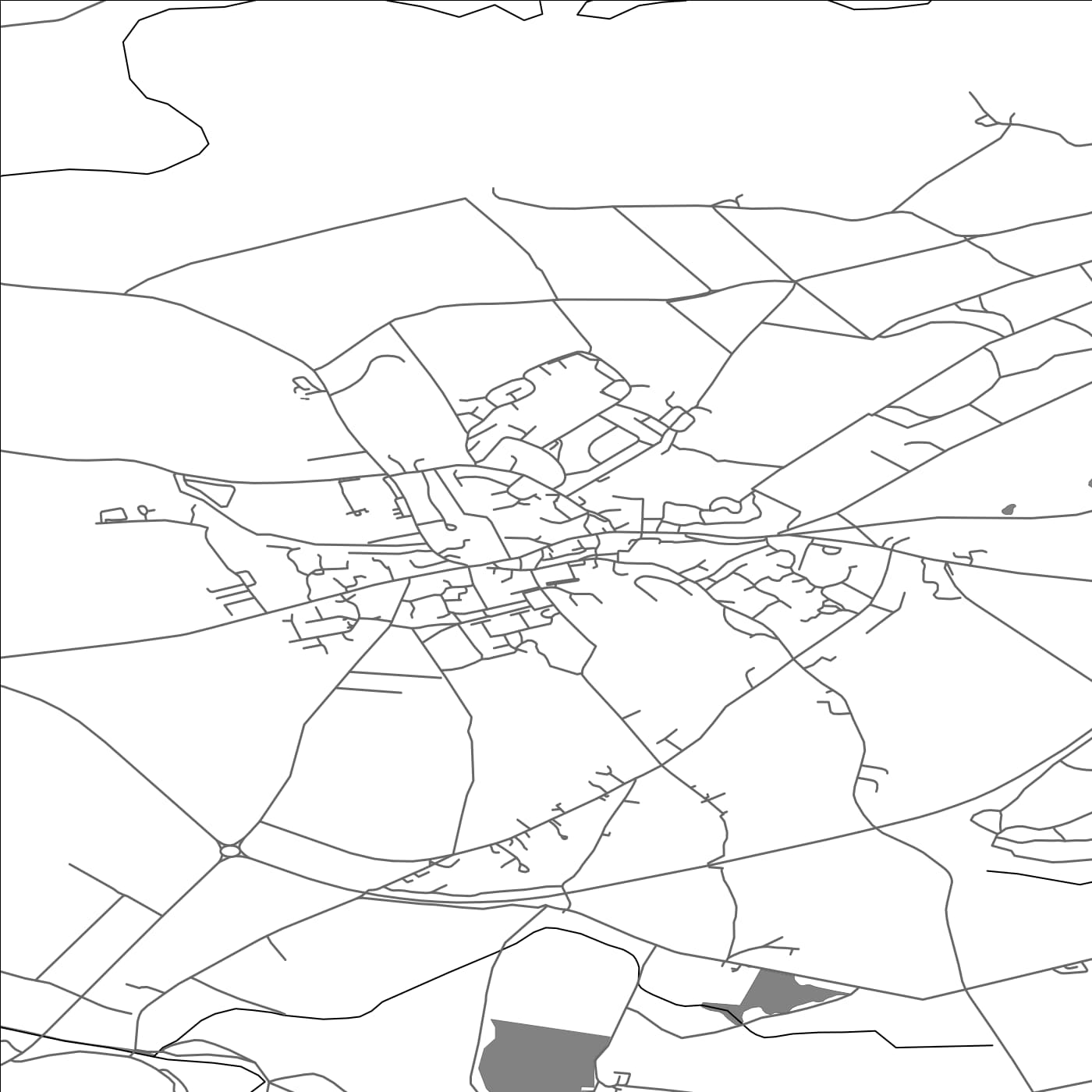 ROAD MAP OF BRAMPTON, UNITED KINGDOM BY MAPBAKES