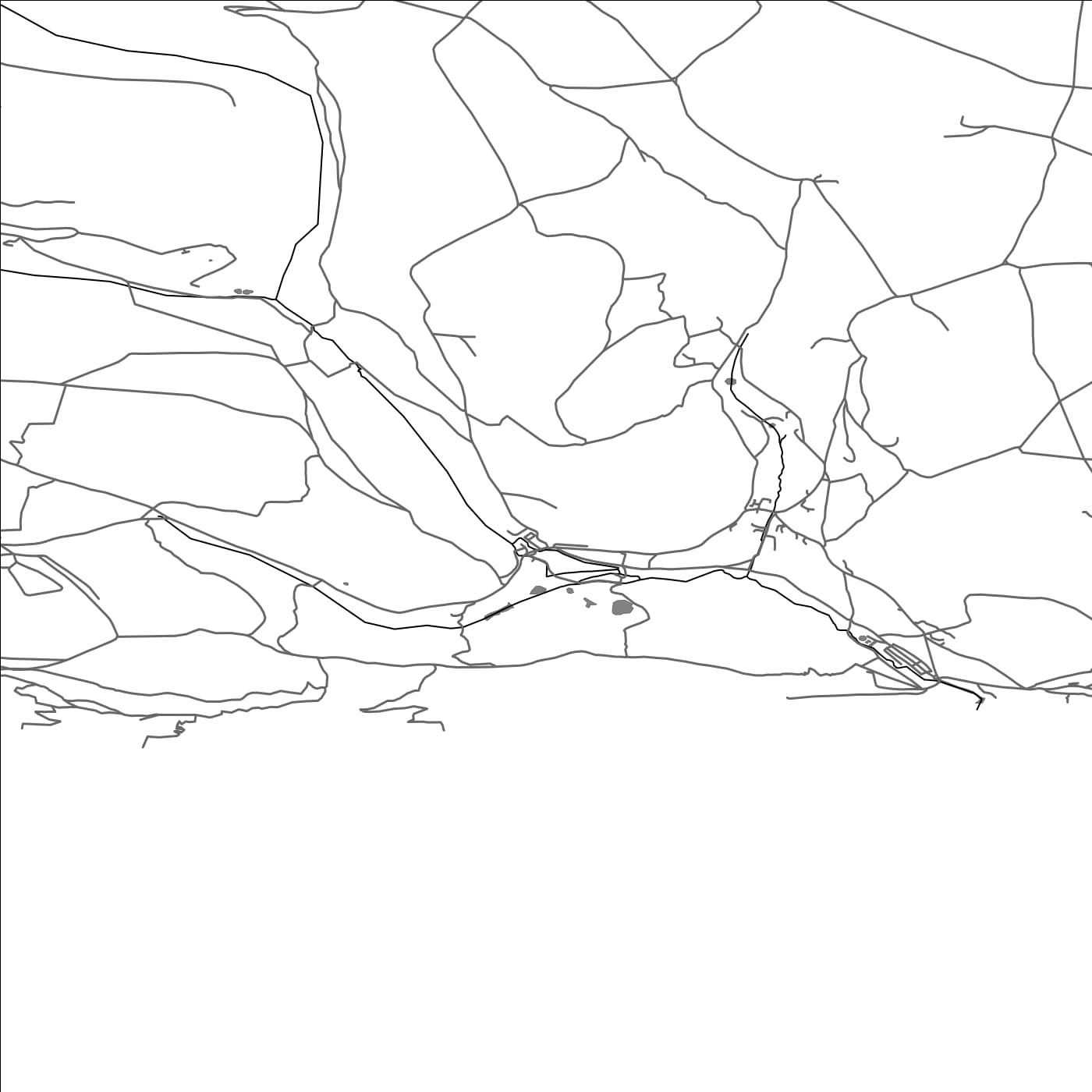 ROAD MAP OF BRANSCOMBE, UNITED KINGDOM BY MAPBAKES