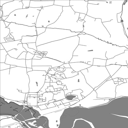 ROAD MAP OF BRANTHAM, UNITED KINGDOM BY MAPBAKES