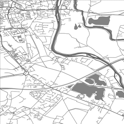 ROAD MAP OF BRAY, UNITED KINGDOM BY MAPBAKES