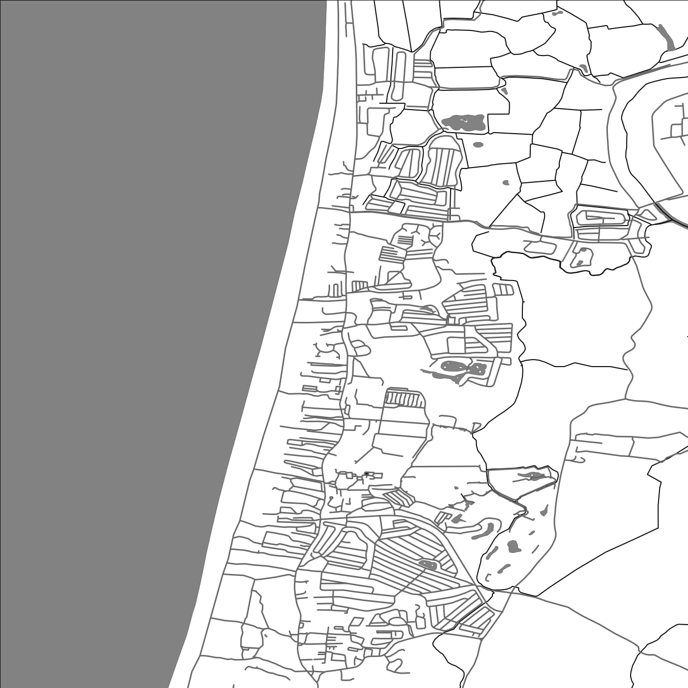 ROAD MAP OF BREAN, UNITED KINGDOM BY MAPBAKES