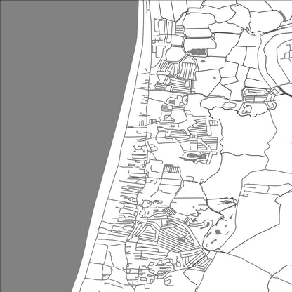 ROAD MAP OF BREAN, UNITED KINGDOM BY MAPBAKES