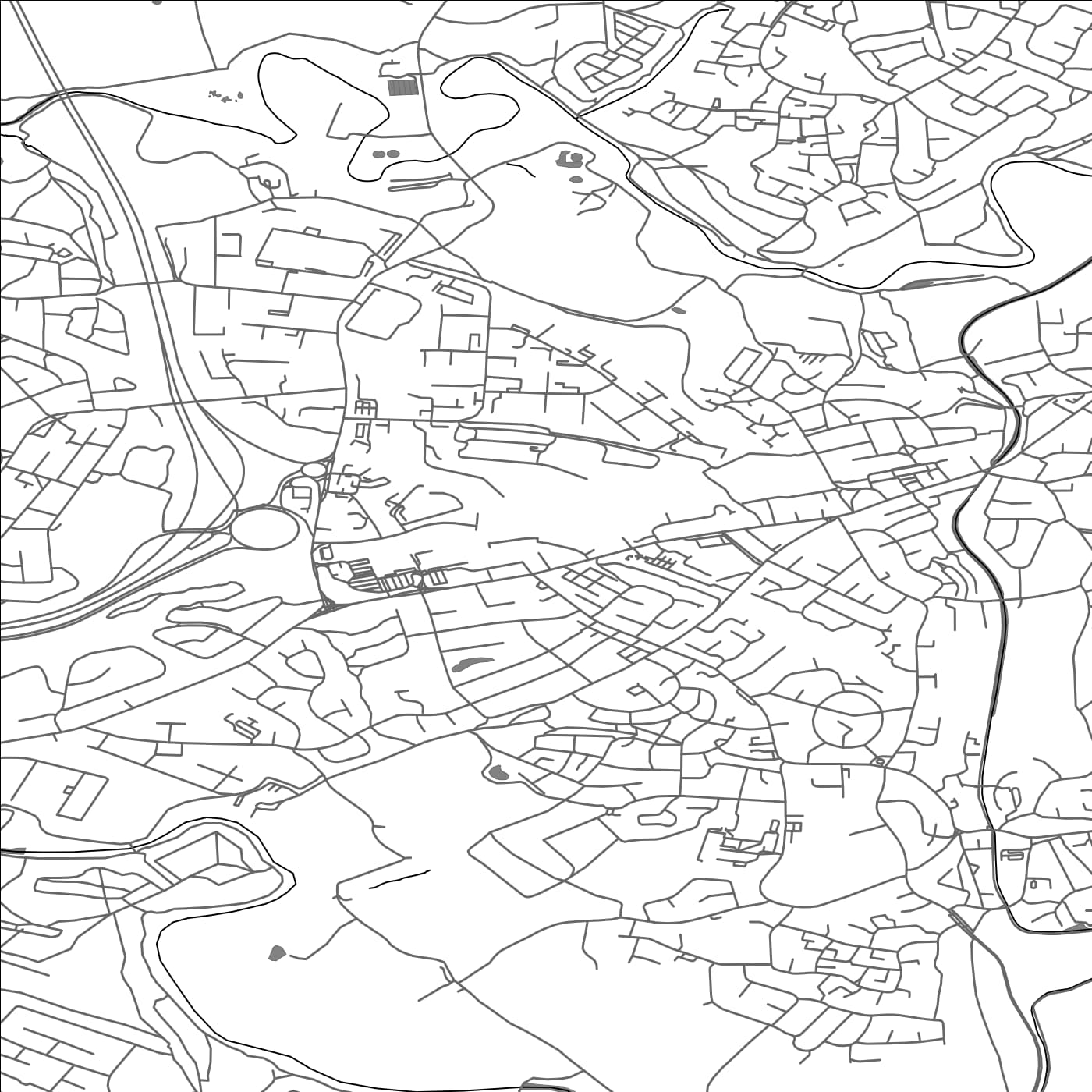 ROAD MAP OF BREDBURY AND ROMILEY, UNITED KINGDOM BY MAPBAKES