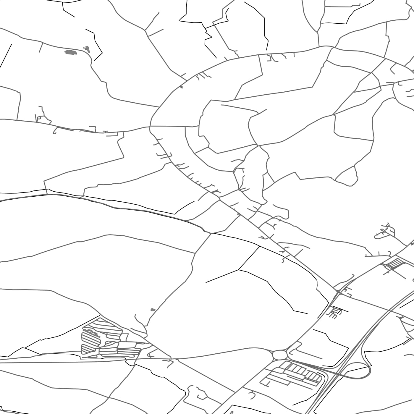 ROAD MAP OF BRENT KNOLL, UNITED KINGDOM BY MAPBAKES