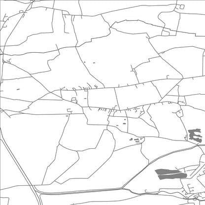 ROAD MAP OF BRETHERTON, UNITED KINGDOM BY MAPBAKES