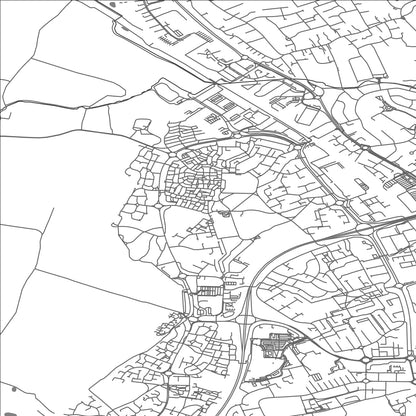 ROAD MAP OF BRETTON, UNITED KINGDOM BY MAPBAKES