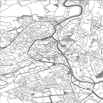 ROAD MAP OF BRIDGWATER, UNITED KINGDOM BY MAPBAKES