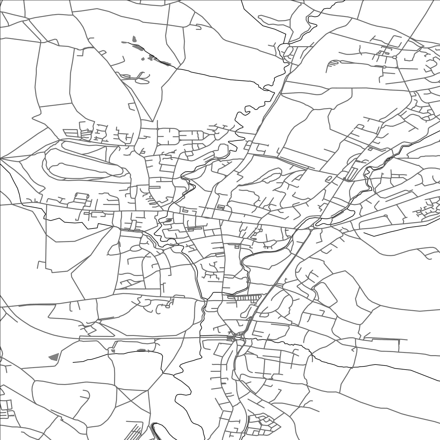 ROAD MAP OF BRIDPORT, UNITED KINGDOM BY MAPBAKES