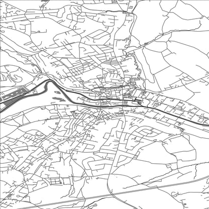 ROAD MAP OF BRIGHOUSE, UNITED KINGDOM BY MAPBAKES