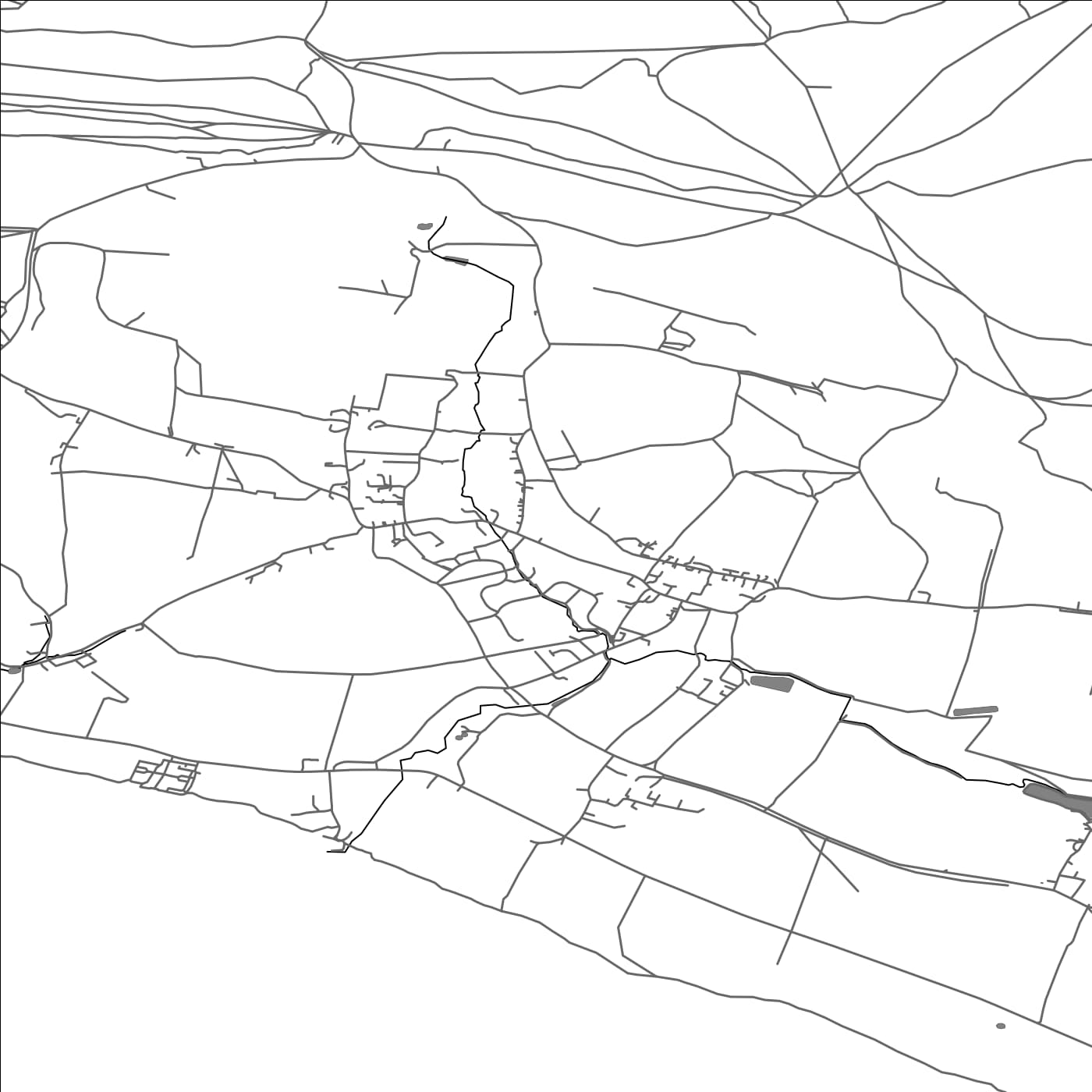 ROAD MAP OF BRIGHSTONE, UNITED KINGDOM BY MAPBAKES