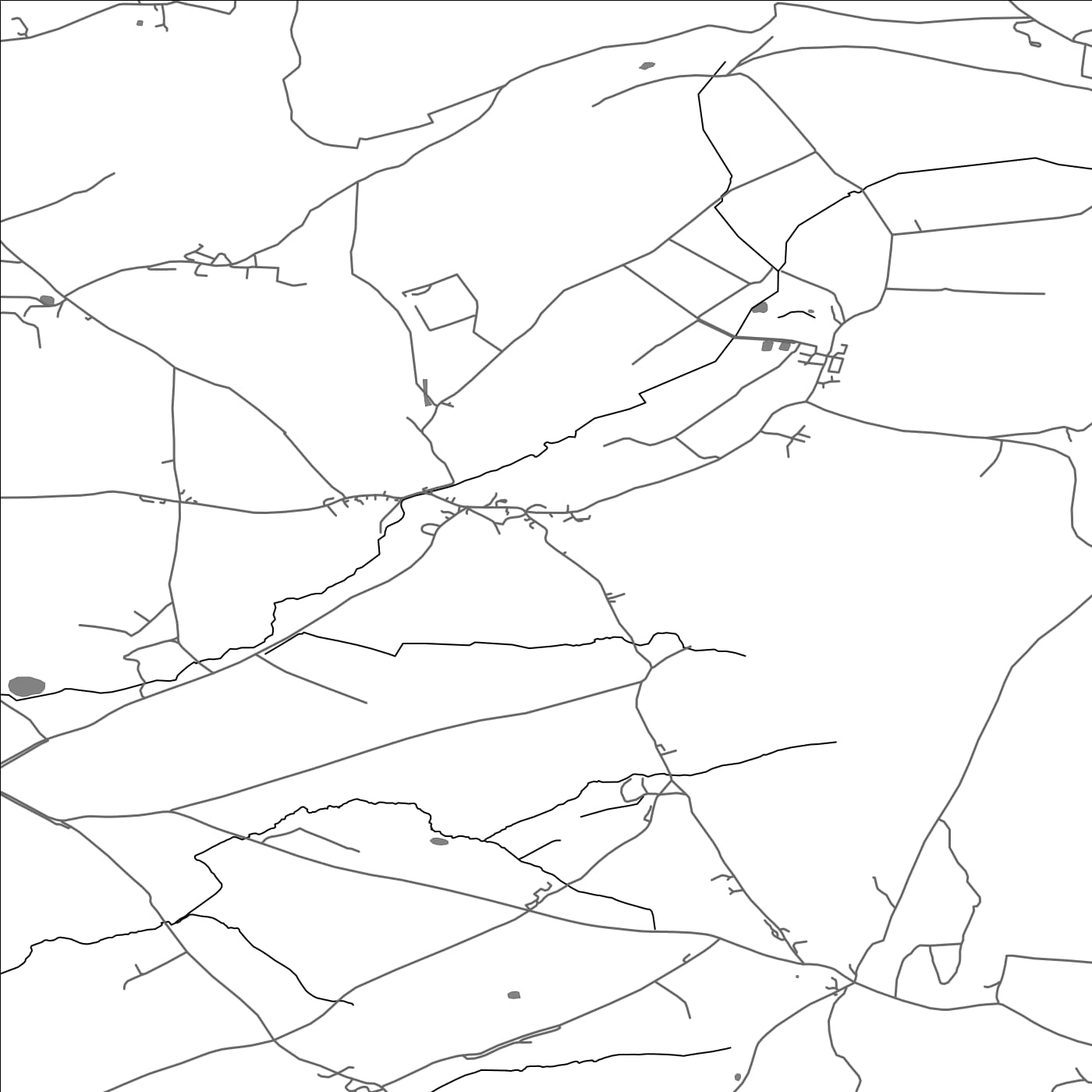 ROAD MAP OF BROADHEMBURY, UNITED KINGDOM BY MAPBAKES