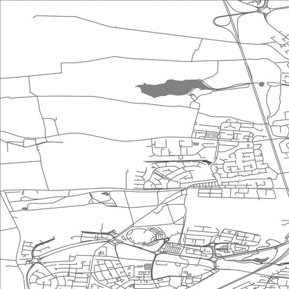 ROAD MAP OF BRUNSWICK, UNITED KINGDOM BY MAPBAKES