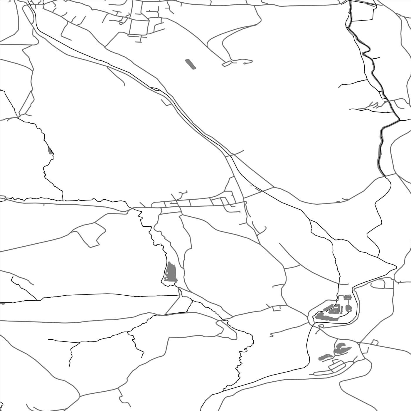 ROAD MAP OF BRUSHFORD, UNITED KINGDOM BY MAPBAKES