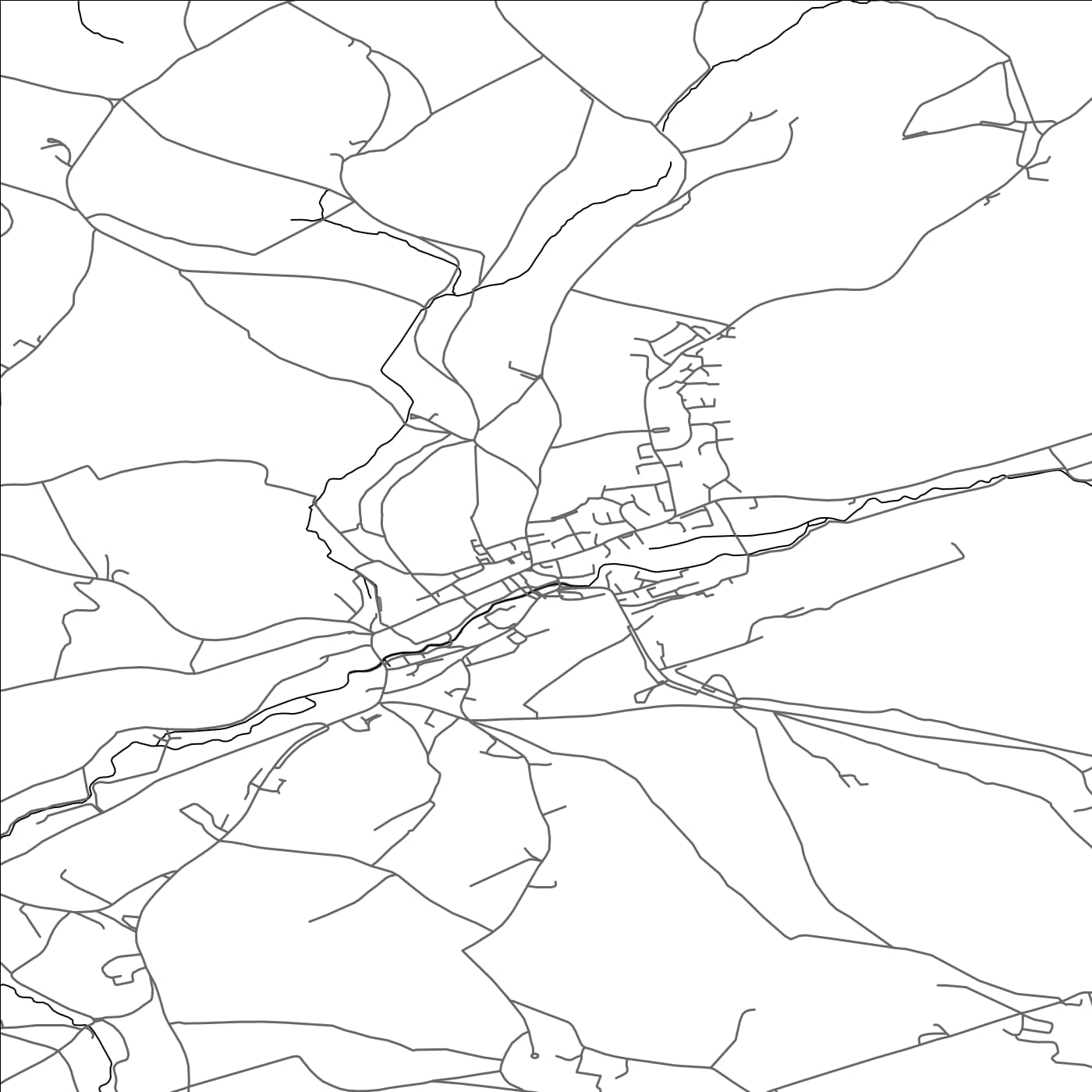 ROAD MAP OF BRUTON, UNITED KINGDOM BY MAPBAKES