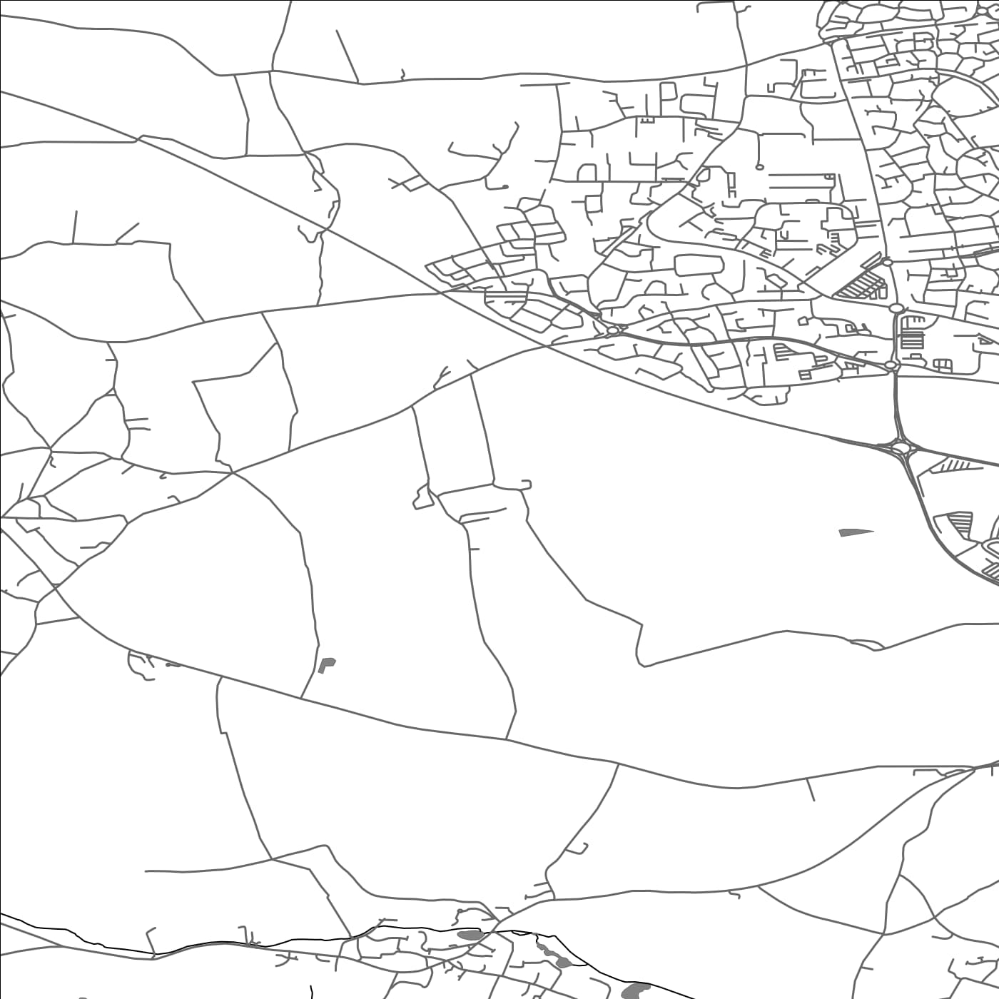 ROAD MAP OF BRYMPTON, UNITED KINGDOM BY MAPBAKES