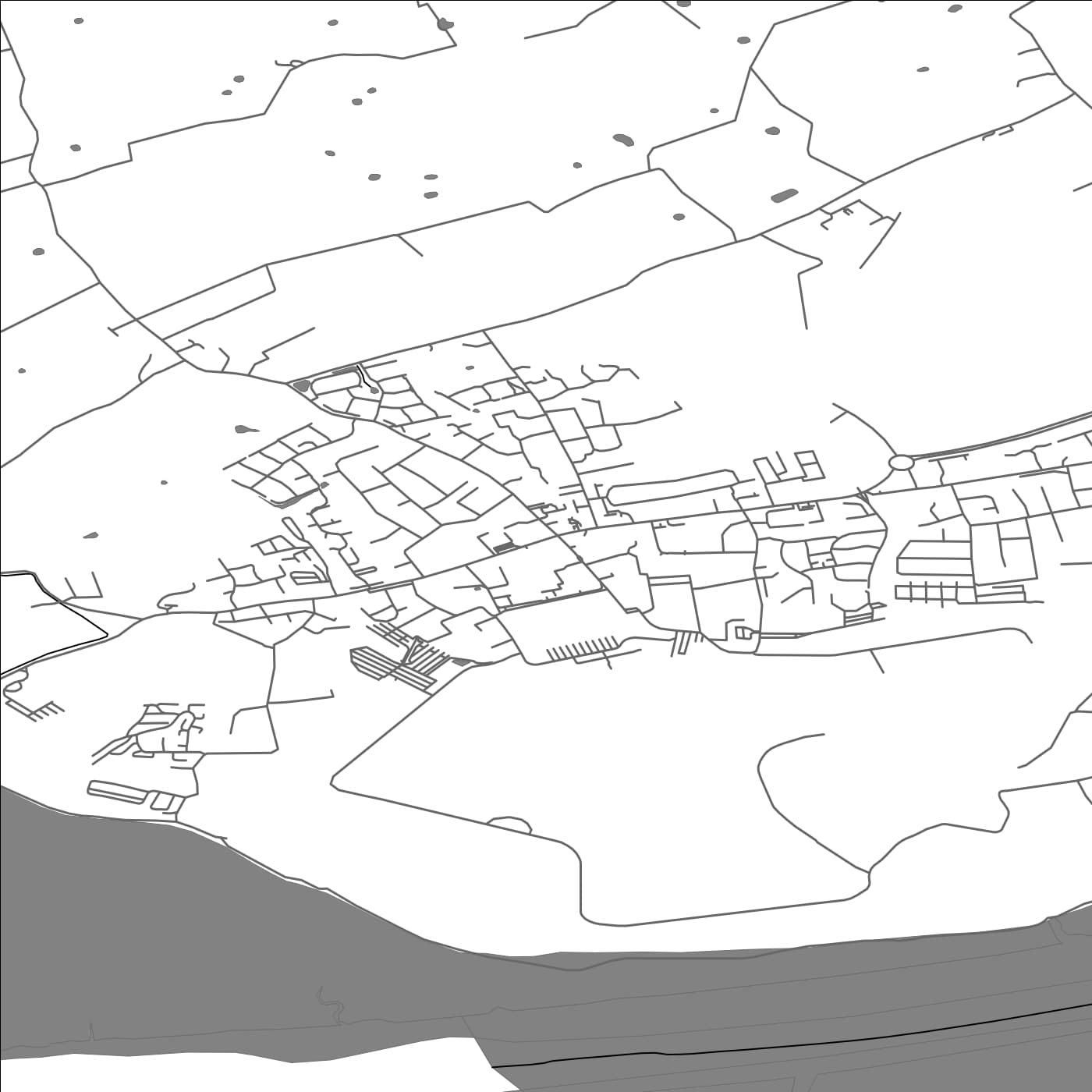 ROAD MAP OF BRYNING-WITH-WARTON, UNITED KINGDOM BY MAPBAKES