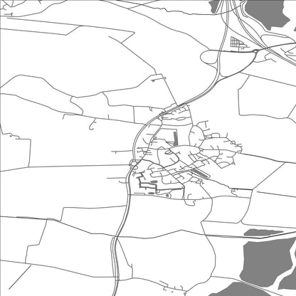 ROAD MAP OF BUCKDEN, UNITED KINGDOM BY MAPBAKES