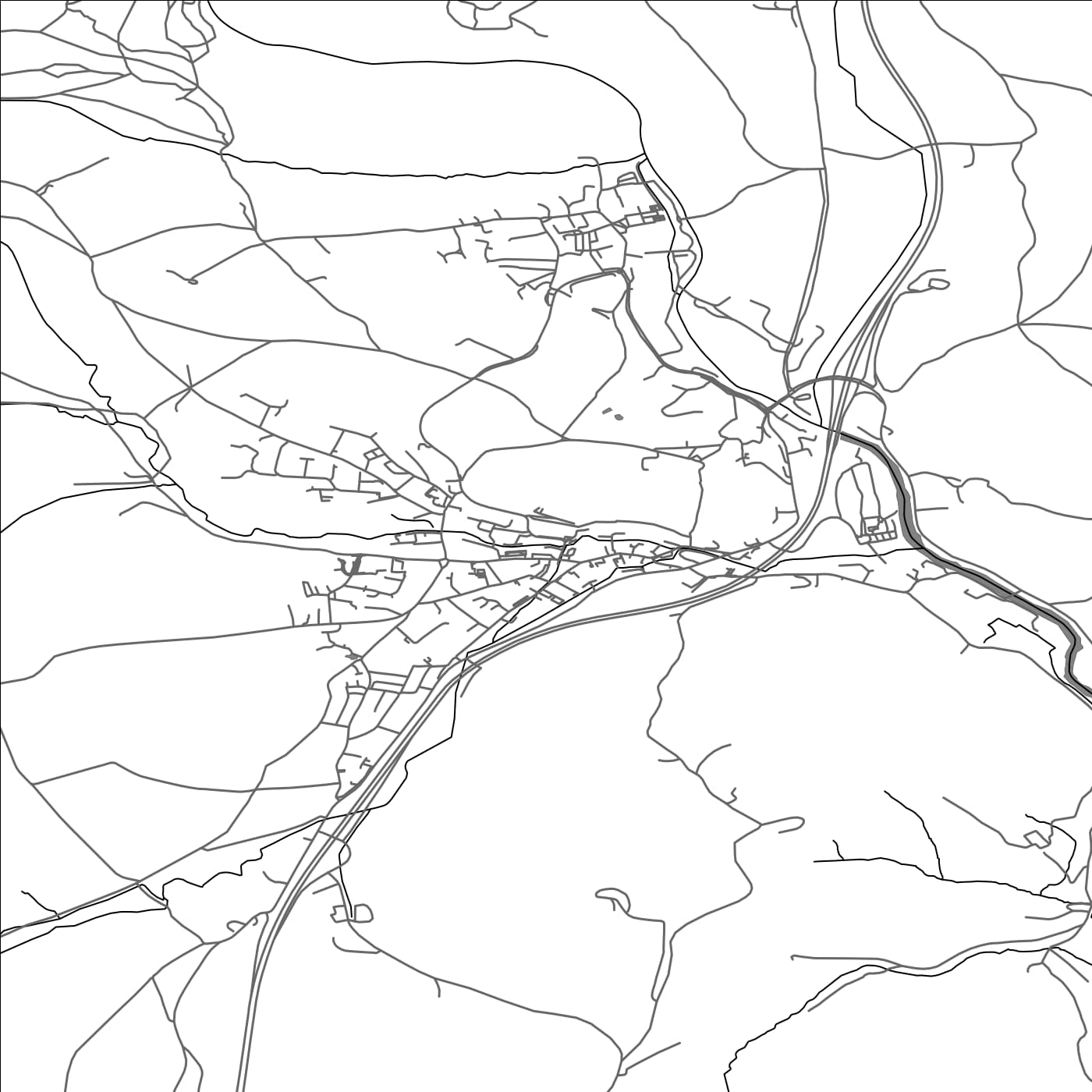 ROAD MAP OF BUCKFASTLEIGH, UNITED KINGDOM BY MAPBAKES