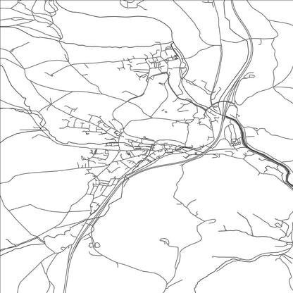 ROAD MAP OF BUCKFASTLEIGH, UNITED KINGDOM BY MAPBAKES