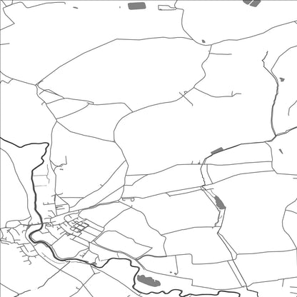 ROAD MAP OF BURES ST MARY, UNITED KINGDOM BY MAPBAKES