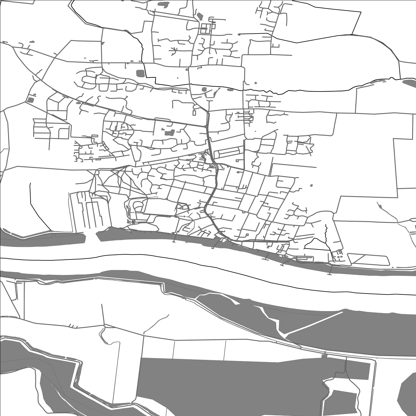 ROAD MAP OF BURNHAM ON CROUCH, UNITED KINGDOM BY MAPBAKES