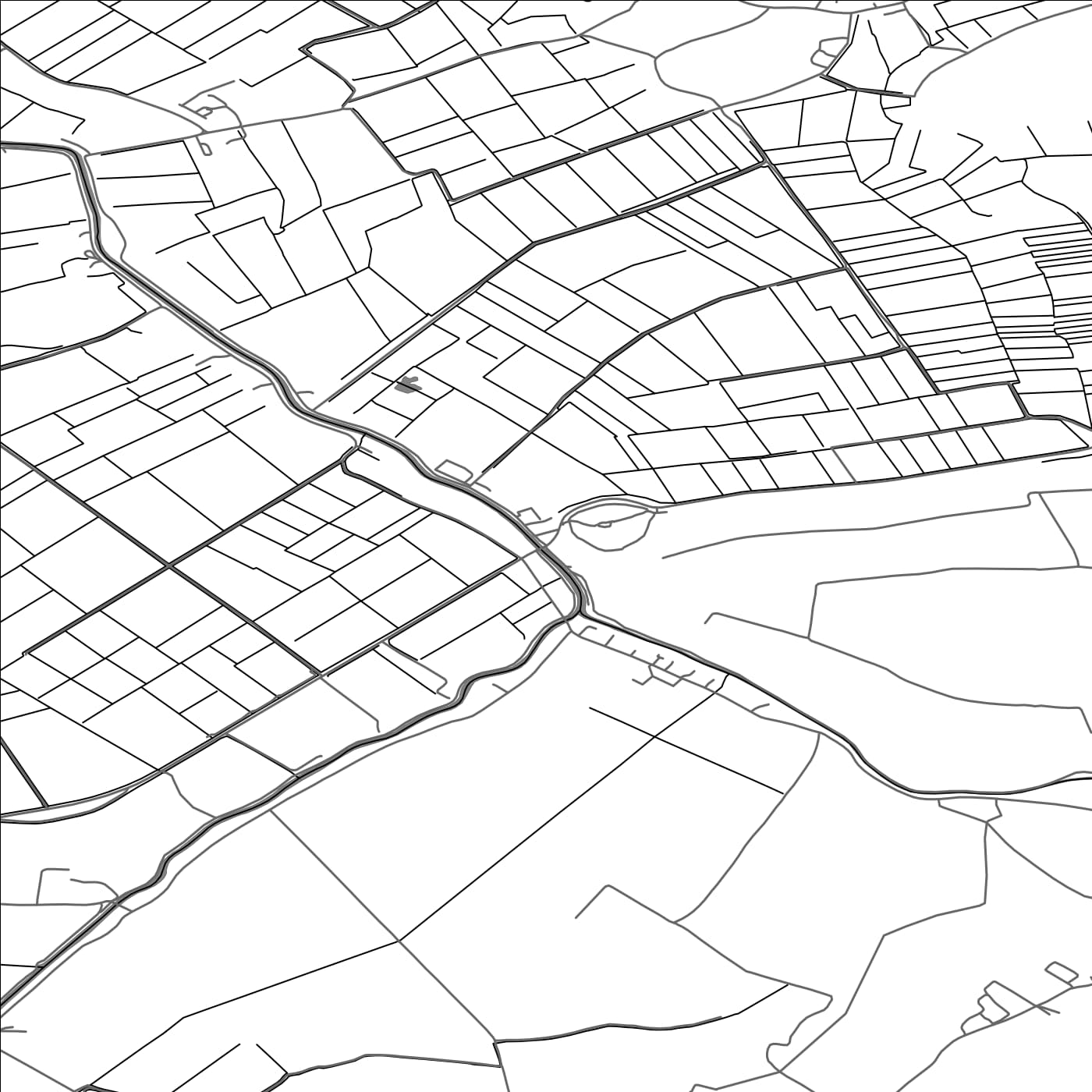 ROAD MAP OF BURROWBRIDGE, UNITED KINGDOM BY MAPBAKES