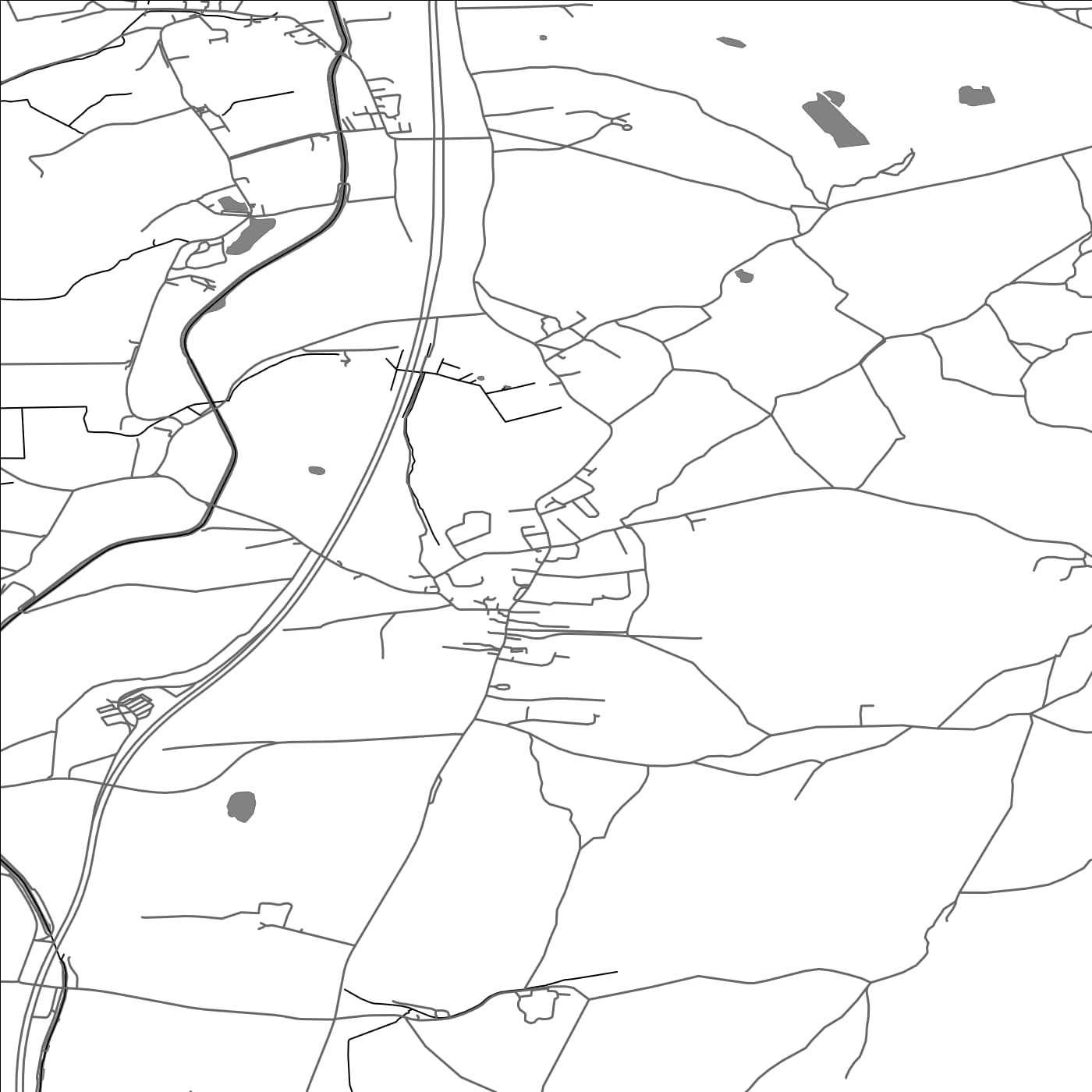 ROAD MAP OF BURTON-IN-KENDAL, UNITED KINGDOM BY MAPBAKES